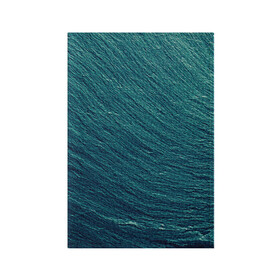 Обложка для паспорта матовая кожа с принтом Endless Sea в Петрозаводске, натуральная матовая кожа | размер 19,3 х 13,7 см; прозрачные пластиковые крепления | background | blue | dark | gradient | green | lines | ocean | paints | ripples | sea | spot | spots | stripes | texture | waves | волны | голубая | градиент | зеленый | краски | линии | море | океан | полосы | пятна | пятно | рябь | текстура | т