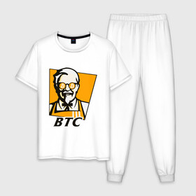 Мужская пижама хлопок с принтом BITCOIN / БИТКОИН / KFC в Петрозаводске, 100% хлопок | брюки и футболка прямого кроя, без карманов, на брюках мягкая резинка на поясе и по низу штанин
 | Тематика изображения на принте: binance | binance com | bitcoin | bittrex com | btc | exmo me | hodl | kfc | trading | банан | банан биржа | бинанс | биткоин | график | криптовалюта биржа | криптотрейдер | криптотрейдинг | кфс. | трейдинг