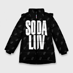 Зимняя куртка для девочек 3D с принтом Репер - SODA LUV в Петрозаводске, ткань верха — 100% полиэстер; подклад — 100% полиэстер, утеплитель — 100% полиэстер. | длина ниже бедра, удлиненная спинка, воротник стойка и отстегивающийся капюшон. Есть боковые карманы с листочкой на кнопках, утяжки по низу изделия и внутренний карман на молнии. 

Предусмотрены светоотражающий принт на спинке, радужный светоотражающий элемент на пуллере молнии и на резинке для утяжки. | rap | rapper | soda luv | st. petersburg | vladislav terentyuk | владислав терентюк | репер | рэп | рэп исполнитель | санкт петербург