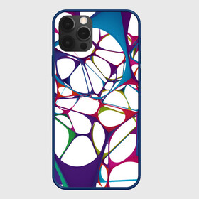Чехол для iPhone 12 Pro с принтом Нейроны в Петрозаводске, силикон | область печати: задняя сторона чехла, без боковых панелей | абстракция | минимализм | нейронные связи | нейроны | рисунок