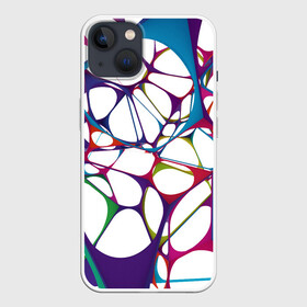 Чехол для iPhone 13 с принтом Нейроны в Петрозаводске,  |  | абстракция | минимализм | нейронные связи | нейроны | рисунок