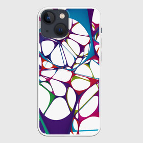 Чехол для iPhone 13 mini с принтом Нейроны в Петрозаводске,  |  | абстракция | минимализм | нейронные связи | нейроны | рисунок