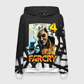 Женская толстовка 3D с принтом FARCRY 4 | Пэйган Мин в Петрозаводске, 100% полиэстер  | двухслойный капюшон со шнурком для регулировки, мягкие манжеты на рукавах и по низу толстовки, спереди карман-кенгуру с мягким внутренним слоем. | far cry | far cry 5 | far cry new dawn | far cry primal | farcry | fc 5 | fc5 | game | new dawn | primal | игры | постапокалипсис | фар край | фар край 5