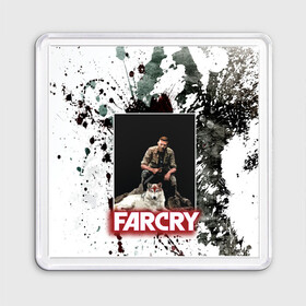 Магнит 55*55 с принтом FARCRY WOLF в Петрозаводске, Пластик | Размер: 65*65 мм; Размер печати: 55*55 мм | far cry | far cry 5 | far cry new dawn | far cry primal | farcry | fc 5 | fc5 | game | new dawn | primal | игры | постапокалипсис | фар край | фар край 5