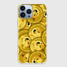 Чехол для iPhone 13 Pro Max с принтом DOGECOIN   DOGE   ДОГИКОИН в Петрозаводске,  |  | crypto | cryptocurrency | doge | dogecoin | elon mask | pattern. | trading | биржа криптовалют | доги | догикоин | илон маск | криптовалюта | мем | трейдинг | узор