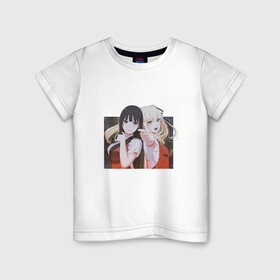 Детская футболка хлопок с принтом Безумный азарт в Петрозаводске, 100% хлопок | круглый вырез горловины, полуприлегающий силуэт, длина до линии бедер | блондинка | брюнетка | девочки | фон