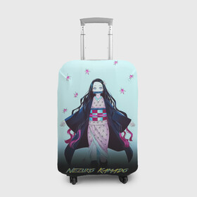 Чехол для чемодана 3D с принтом Nezuko Kamado Demon Slayer в Петрозаводске, 86% полиэфир, 14% спандекс | двустороннее нанесение принта, прорези для ручек и колес | demon slayer | kamado | kimetsu no yaiba | nezuko | tanjiro | аниме | гию томиока | зеницу агацума | иноске хашибира | камадо | клинок | корзинная девочка | манга | музан кибуцуджи | незуко | рассекающий демонов | танджиро