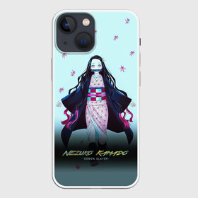 Чехол для iPhone 13 mini с принтом Nezuko Kamado Demon Slayer в Петрозаводске,  |  | demon slayer | kamado | kimetsu no yaiba | nezuko | tanjiro | аниме | гию томиока | зеницу агацума | иноске хашибира | камадо | клинок | корзинная девочка | манга | музан кибуцуджи | незуко | рассекающий демонов | танджиро