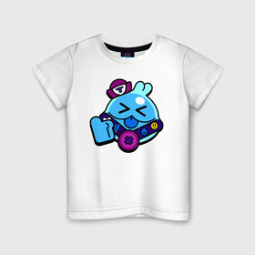 Детская футболка хлопок с принтом SQUEAK (ICON) 8 в Петрозаводске, 100% хлопок | круглый вырез горловины, полуприлегающий силуэт, длина до линии бедер | android | brawl | brawl stars | clash | game | squeak | stars | андроид | игра | мобильные игры | скуик