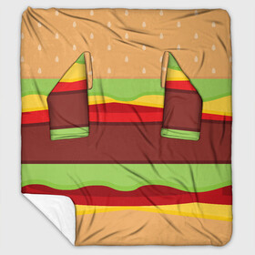 Плед с рукавами с принтом Бутерброд в Петрозаводске, 100% полиэстер | Закругленные углы, все края обработаны. Ткань не мнется и не растягивается. Размер 170*145 | background | burger | fast food | food | hamburger | sandwich | texture | будет | бургер | бутерброд | гамбургер | еда | текстура | фастфуд | фон