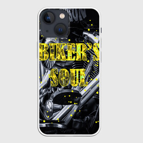 Чехол для iPhone 13 mini с принтом Bikers Soul | Душа байкера в Петрозаводске,  |  | bikers soul | moto | soul | байк | байкер | душа | душа байкера | мото | мотоцикл