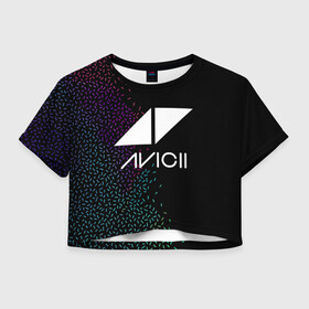 Женская футболка Crop-top 3D с принтом AVICII | RAINBOW STYLE в Петрозаводске, 100% полиэстер | круглая горловина, длина футболки до линии талии, рукава с отворотами | avicii | beatport | club | dj | edm | electro | eq | house | levels | music | production | radio | techno | top | trance | ависи | авичи | дискотека | звезда | клуб | музыка | музыкант | продюссер | радио | фестиваль | швеция | эквалайзер