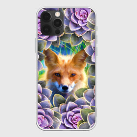 Чехол для iPhone 12 Pro Max с принтом Лиса среди цветов в Петрозаводске, Силикон |  | flower | flowers | fox | лиса | лисичка | цветок | цветы