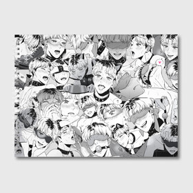 Альбом для рисования с принтом Ахегао/Ahegao парни О Чан У в Петрозаводске, 100% бумага
 | матовая бумага, плотность 200 мг. | ahegao | bj alex | ахегао | ахегао парень | манга | манхва | о чан у | парень