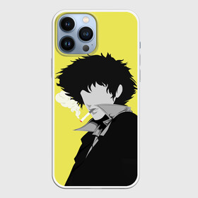 Чехол для iPhone 13 Pro Max с принтом Cowboy Bebop. Спайк Шпигель в Петрозаводске,  |  | Тематика изображения на принте: anime | cowboy bebop | manga | spike spiegel | аниме | бибоп | ковбой | ковбой бибоп | космический | космос | манга | ретро аниме | спайк шпигель