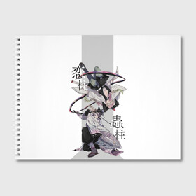 Альбом для рисования с принтом Шинобу и Мицури Kimetsu no Yaiba в Петрозаводске, 100% бумага
 | матовая бумага, плотность 200 мг. | Тематика изображения на принте: demon slayer | kamado | kimetsu no yaiba | nezuko | tanjiro | аниме | гию томиока | зеницу агацума | иноске хашибира | камадо | клинок | корзинная девочка | музан кибуцуджи | незуко | рассекающий демонов | танджиро | ш