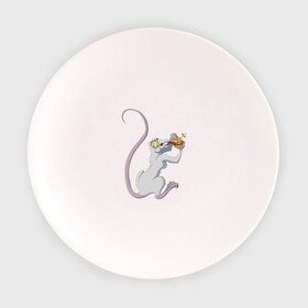 Тарелка с принтом Крыса-королева в Петрозаводске, фарфор | диаметр - 210 мм
диаметр для нанесения принта - 120 мм | animals | queen | rat | безумие | королева | крыса | персонажи