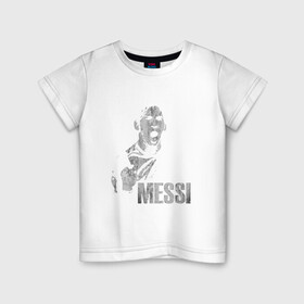 Детская футболка хлопок с принтом Messi Scream в Петрозаводске, 100% хлопок | круглый вырез горловины, полуприлегающий силуэт, длина до линии бедер | argentina | barca | barcelona | football | lionel | messi | spain | sport | аргентина | барса | барселона | гол | золотой мяч | игрок | испания | камп ноу | лионель | месси | мяч | спорт | тренер | футбол | чемпион | чемпионат