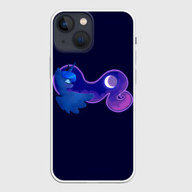 Чехол для iPhone 13 mini с принтом Принцесса Луна в Петрозаводске,  |  | my little pony | весёлая пинки пай | добрая флаттершайн | дружба это чудо | единорог | единороги | май литл пони | мульт | мультфильм | радуга дэш | селестия | спайк | сумеречная искорка | честная эплджек