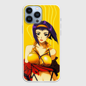 Чехол для iPhone 13 Pro Max с принтом Cowboy Bebop. Фэй Валентайн в Петрозаводске,  |  | Тематика изображения на принте: anime | cowboy bebop | feye | manga | spike spiegel | valentine | айн | аниме | бибоп | джет блэк | ковбой | ковбой бибоп | космический | космос | манга | ретро аниме | спайк шпигель | фэй валентайн