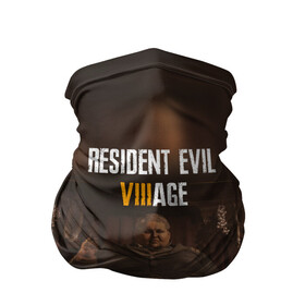 Бандана-труба 3D с принтом RESIDENT EVIL VILLAGE РЕ ДЕРЕВНЯ (Z) в Петрозаводске, 100% полиэстер, ткань с особыми свойствами — Activecool | плотность 150‒180 г/м2; хорошо тянется, но сохраняет форму | Тематика изображения на принте: horror | resident evil | resident evil 8 | village | демитреска | деревня | леди димитреска | обитель зла | резидент эвил | ресидент евил | хоррор