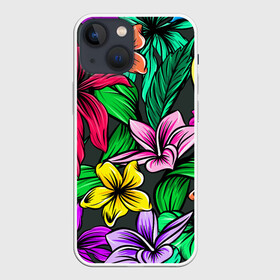 Чехол для iPhone 13 mini с принтом Цветочный фон | Пляжная в Петрозаводске,  |  | flower | flowers | пляж | пляжная | растения | цветок | цветы