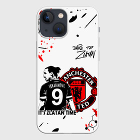 Чехол для iPhone 13 mini с принтом ЗЛАТАН ИБРАГИМОВИЧ   МАНЧЕСТЕР в Петрозаводске,  |  | football | grunge | manchester united. | sport | zlatan ibrahimovic | брызги | гранж | златан ибрагимович | манчестер | милан | сборная швеции | спорт | футбол