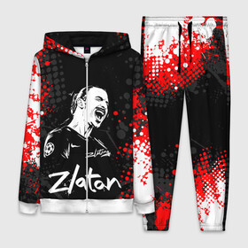 Женский костюм 3D с принтом ЗЛАТАН ИБРАГИМОВИЧ   ZLATAN в Петрозаводске,  |  | football | grunge | sport | zlatan ibrahimovic | брызги. | гранж | златан ибрагимович | милан | сборная швеции | спорт | футбол