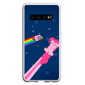 Чехол для Samsung Galaxy S10 с принтом Nyan cat x Pony в Петрозаводске, Силикон | Область печати: задняя сторона чехла, без боковых панелей | my little pony | nyan cat | дружба это чудо | единорог | единороги | май литл пони | мульт | мультфильм | нян кэт