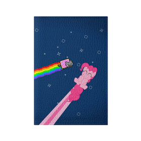 Обложка для паспорта матовая кожа с принтом Nyan cat x Pony в Петрозаводске, натуральная матовая кожа | размер 19,3 х 13,7 см; прозрачные пластиковые крепления | Тематика изображения на принте: my little pony | nyan cat | дружба это чудо | единорог | единороги | май литл пони | мульт | мультфильм | нян кэт