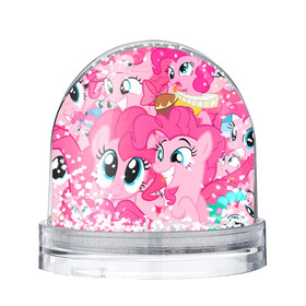 Игрушка Снежный шар с принтом Pinkie Pie pattern в Петрозаводске, Пластик | Изображение внутри шара печатается на глянцевой фотобумаге с двух сторон | my little pony | дружба это чудо | единорог | единороги | май литл пони | мульт | мультфильм