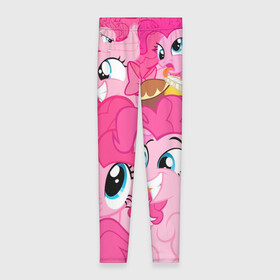 Леггинсы 3D с принтом Pinkie Pie pattern в Петрозаводске, 80% полиэстер, 20% эластан | Эластичный пояс, зауженные к низу, низкая посадка | my little pony | дружба это чудо | единорог | единороги | май литл пони | мульт | мультфильм