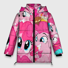 Женская зимняя куртка Oversize с принтом Pinkie Pie pattern в Петрозаводске, верх — 100% полиэстер; подкладка — 100% полиэстер; утеплитель — 100% полиэстер | длина ниже бедра, силуэт Оверсайз. Есть воротник-стойка, отстегивающийся капюшон и ветрозащитная планка. 

Боковые карманы с листочкой на кнопках и внутренний карман на молнии | my little pony | дружба это чудо | единорог | единороги | май литл пони | мульт | мультфильм