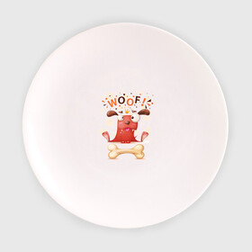 Тарелка с принтом Смешной песик в Петрозаводске, фарфор | диаметр - 210 мм
диаметр для нанесения принта - 120 мм | cute | dog | woof | гав | забавный | пес | песик | смешной | собака