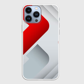 Чехол для iPhone 13 Pro Max с принтом 3D SPORT STYLE RED  WHITE в Петрозаводске,  |  | 3d | 3д | sport | абстракция | линии | паттерн | соты | спортивный стиль | текстуры