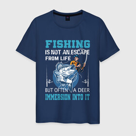 Мужская футболка хлопок с принтом FISHING PLANET Рыбалка в Петрозаводске, 100% хлопок | прямой крой, круглый вырез горловины, длина до линии бедер, слегка спущенное плечо. | fish | карп | лето | отдых | поклев | рыба | рыбалка | рыболов | спиннинг | удилище | удочка