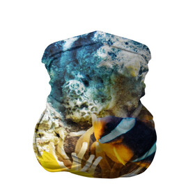 Бандана-труба 3D с принтом Морской мир в Петрозаводске, 100% полиэстер, ткань с особыми свойствами — Activecool | плотность 150‒180 г/м2; хорошо тянется, но сохраняет форму | вода | море | морская вода | морские животные | морские жители | морской мир | океан | рыбки | рыбы
