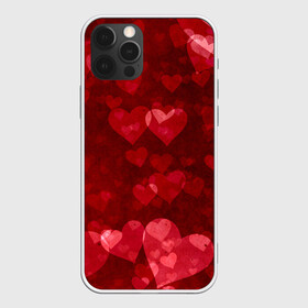 Чехол для iPhone 12 Pro с принтом СЕРДЕЧКИ | HEARTS (Z) в Петрозаводске, силикон | область печати: задняя сторона чехла, без боковых панелей | Тематика изображения на принте: affection | cardiac | fondness | heart | love | loving | любимая | любимый | любовь | любоф | любофф | любофь | надписи | надпись | сердечко | сердце | сердцевина | сердчишко