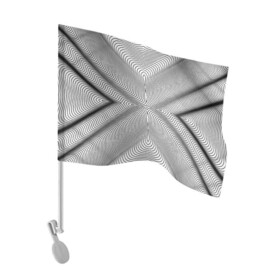 Флаг для автомобиля с принтом Линии иллюзия в Петрозаводске, 100% полиэстер | Размер: 30*21 см | psychedelic | абстрактные | абстракция | иллюзия | линии | обман | психоделика | психоделический