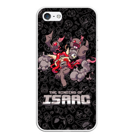 Чехол для iPhone 5/5S матовый с принтом The Binding of Isaac в Петрозаводске, Силикон | Область печати: задняя сторона чехла, без боковых панелей | 2d | the binding of isaac | жертвоприношение исаака | игра | компьютерная