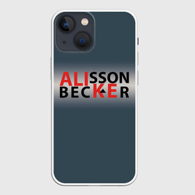 Чехол для iPhone 13 mini с принтом Крутой футбол. Алиссон в Петрозаводске,  |  | алиссон | беккер | вратарь | футбол | футболист