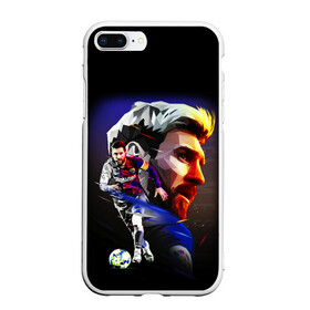 Чехол для iPhone 7Plus/8 Plus матовый с принтом ЛИОНЕЛЬ МЕССИ / LIONEL MESSI в Петрозаводске, Силикон | Область печати: задняя сторона чехла, без боковых панелей | argentina | barcelona | football | lionel andrs messi | sport | uefa | аргентина | барселона | лионель месси | спорт | уефа. | футбол