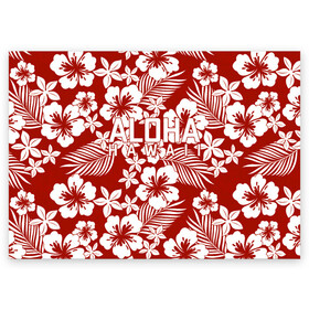 Поздравительная открытка с принтом ALOHA HAWAII АЛОХА ГАВАЙИ в Петрозаводске, 100% бумага | плотность бумаги 280 г/м2, матовая, на обратной стороне линовка и место для марки
 | Тематика изображения на принте: aloha | aloha hawaii | hawaii | summer | гаваи | гавайи | голубые пальмы | лето | море | надпись | отпуск | пальмы | пляж | синие пальмы | синий