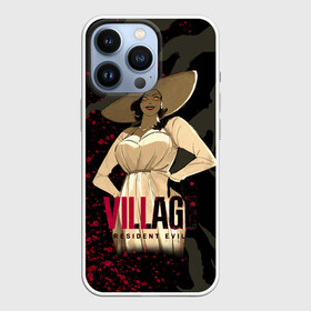 Чехол для iPhone 13 Pro с принтом Resident Evil Village Blood в Петрозаводске,  |  | 8 | blood | dimitresku | games | horror | new | resident evil | umbrella | vampire | village | вампир | деревня | димитреску | игра | кровь | лого | надпись | обитель зла | резидент | хоррор | щупальца | эвил