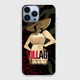 Чехол для iPhone 13 Pro Max с принтом Resident Evil Village Blood в Петрозаводске,  |  | 8 | blood | dimitresku | games | horror | new | resident evil | umbrella | vampire | village | вампир | деревня | димитреску | игра | кровь | лого | надпись | обитель зла | резидент | хоррор | щупальца | эвил