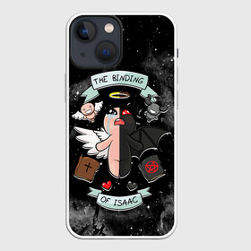 Чехол для iPhone 13 mini с принтом Sides of Isaac в Петрозаводске,  |  | binding | game | games | hell | isaac | the binding of isaac | ад | жертвоприношение исаака | игра | игры | исаак