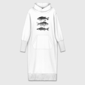 Платье удлиненное хлопок с принтом караси в Петрозаводске,  |  | ocean | sea | sea animal | графика | карась | море | океан | река | рисунок рыбы | рыба | рыбалка