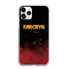 Чехол для iPhone 11 Pro матовый с принтом Far Cry 6 в Петрозаводске, Силикон |  | far cry 6 | дым | игра | лого | надпись | частицы