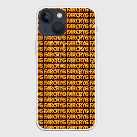 Чехол для iPhone 13 mini с принтом Far Cry 6 в Петрозаводске,  |  | far cry 6 | игра | лого | надпись | текстура | частицы