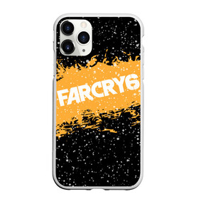 Чехол для iPhone 11 Pro матовый с принтом Far Cry 6 в Петрозаводске, Силикон |  | far cry 6 | игра | капли | лого | надпись | снег | частицы